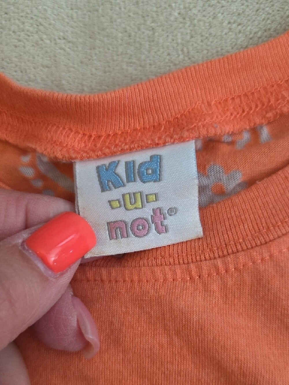 Kids Orange New Orleans Gator Graphic Tee - Picture 2 of 6